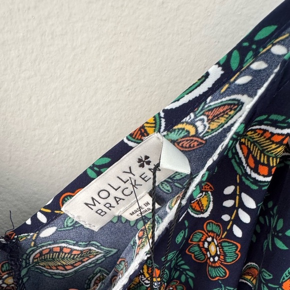 Hanky Hem Women’s Asymmetrical Dress by MOLLY BRACKEN NWT OverSize - Picture 7 of 9